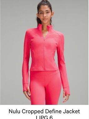lululemon athletica Neon Pink Jacket and High-Rise Bike Shorts Set
